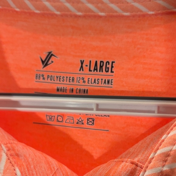 JG Men's Vibrant Orange Polo Shirt - Picture 2 of 6